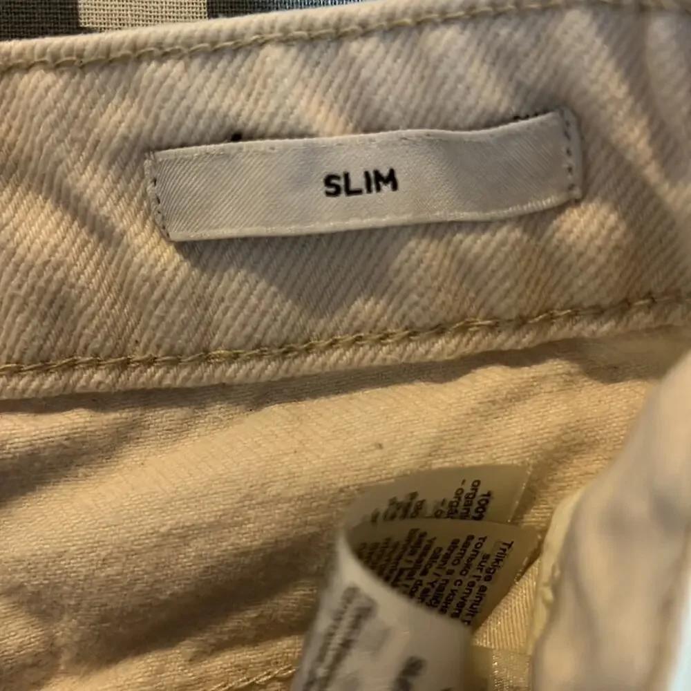 SELECTED Femme slim high rise‎ cream color jean’s size 28.